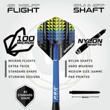 Winmau Cadet 19g steel darts set with flights - British product