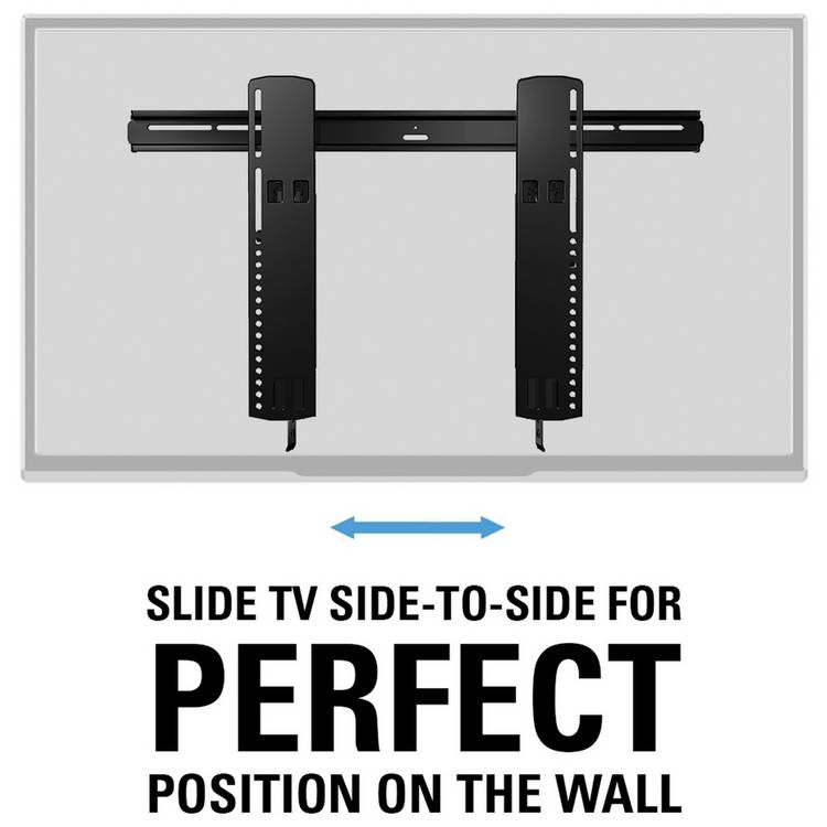 Sanus super slim tilting TV wall bracket 40-85 inch (British brand)