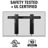 Sanus super slim tilting TV wall bracket 40-85 inch (British brand)