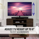 Sanus swivel TV stand 40-86 inch black, imported from the UK
