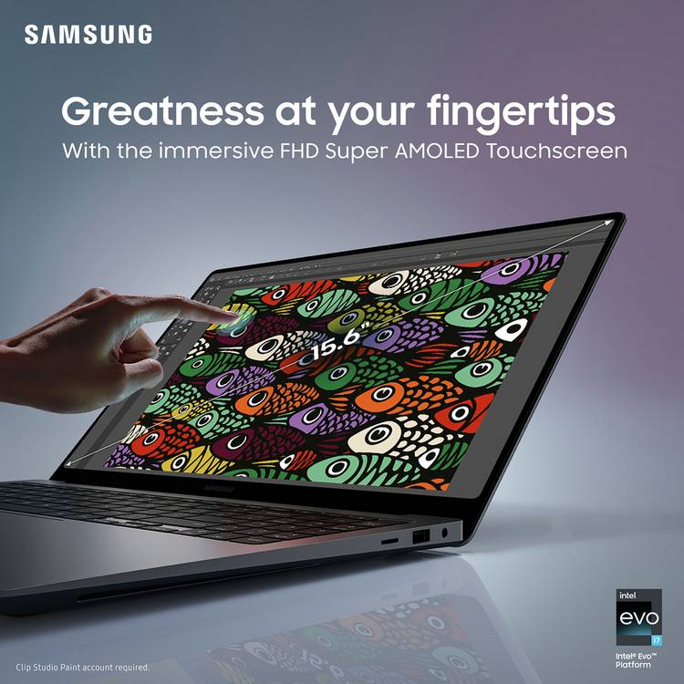 Samsung Galaxy Book4 360 15.6in laptop (British brand)