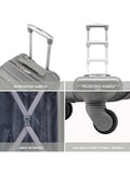 Flight Knight charcoal cabin suitcase 55x35x25cm, UK version