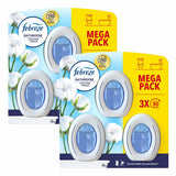 Costco UK Febreze Cotton Fresh Bathroom Gel Air Freshener 2 x 3 Pack- Buy online at McGrocer