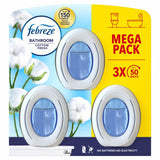 Febreze Cotton Fresh Bathroom Gel Air Freshener 2 x 3 Pack - British product