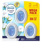 Febreze Cotton Fresh Bathroom Gel Air Freshener 2 x 3 Pack - British product