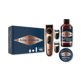 Holland & Barrett King C. Gillette Men's Beard Trimmer PRO Gift Set With Precision Wheel, Wash and Balm- Buy online at McGrocer