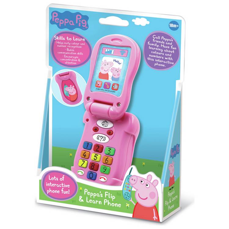 Peppa Pig Flip & Learn Phone toy, UK version