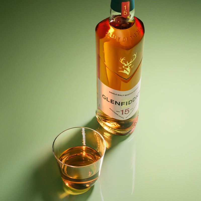 Glenfiddich 15 Year Old single malt Scotch whisky 70cl (British brand)