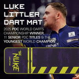 Target Luke Littler dart mat 63cm, imported from the UK