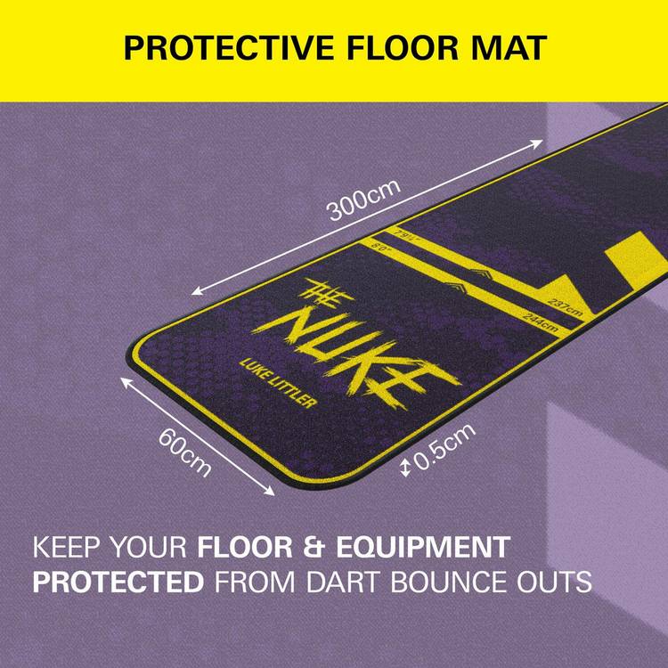 Target Luke Littler dart mat 63cm, imported from the UK