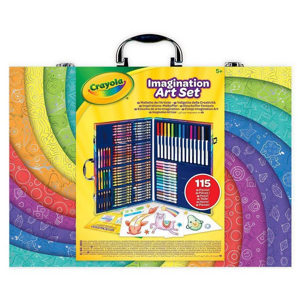 Crayola Imagination Art Set with 115 pieces for kids (British brand)