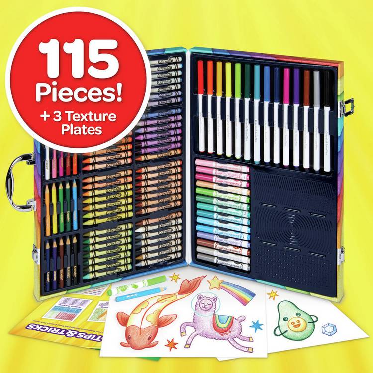 Crayola Imagination Art Set with 115 pieces for kids (British brand)