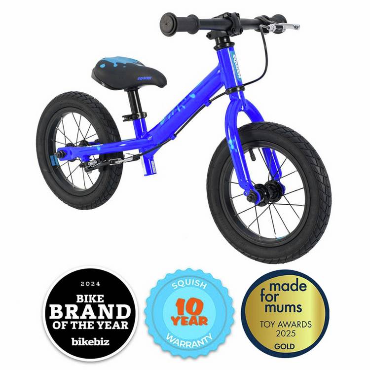 Squish 12 Inch Kids Balance Bike blue, UK version