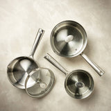 Argos Habitat 3 Piece Brushed Stainless Steel Pan Set- Buy online at McGrocer