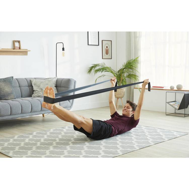 Decathlon Pilates elastic resistance band 4kg black, imported from the UK