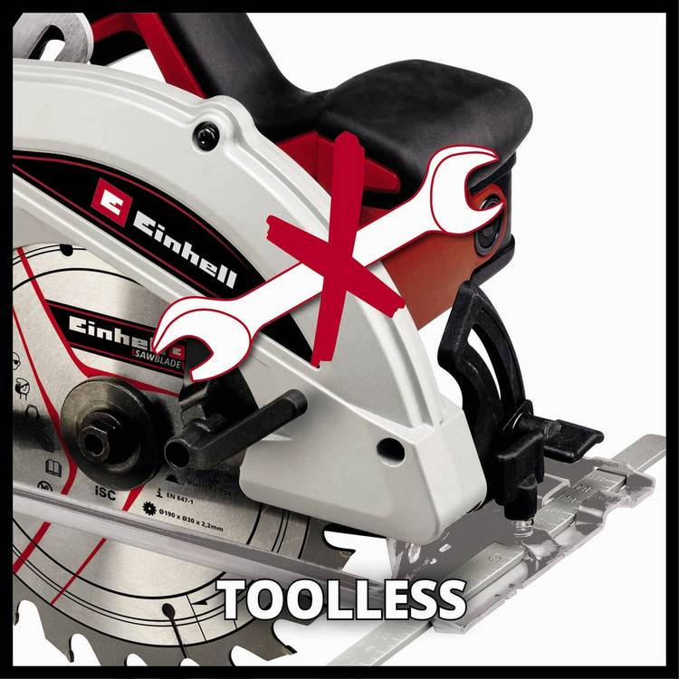 Einhell 1410W circular saw with 190mm blade (British brand)