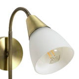 Argos Home Curico glass wall light brass and white, UK version