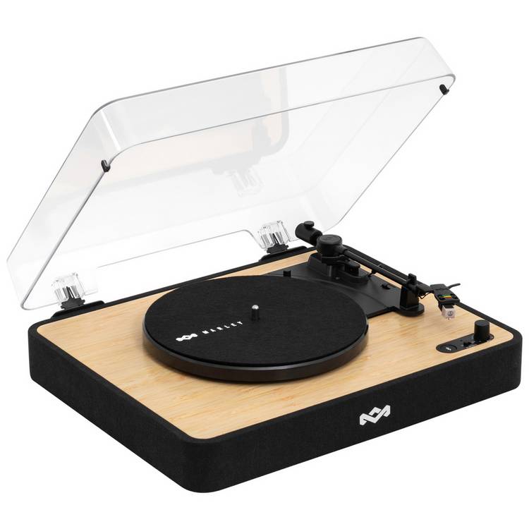 House of Marley Revolution belt-drive turntable bamboo finish, imported from the UK