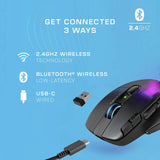 Turtle Beach Kone XP Air wireless gaming mouse in black (British brand)