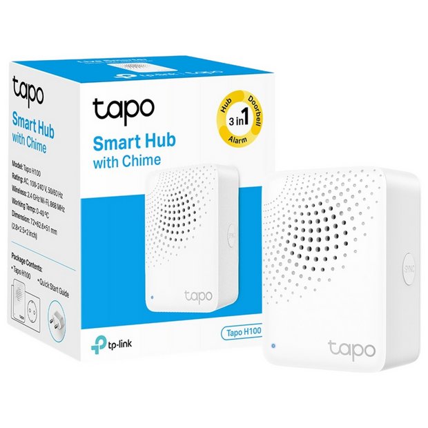 TP-Link Tapo H100 smart hub with chime - British product