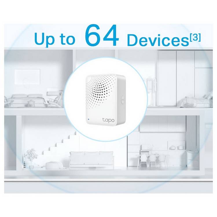 TP-Link Tapo H100 smart hub with chime - British product
