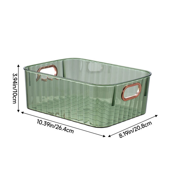 Livingandhome desktop storage organiser with gold handles, imported from the UK