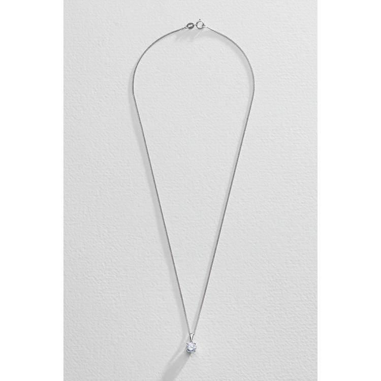 Revere sterling silver cubic zirconia pendant necklace, UK version