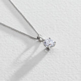 Revere sterling silver cubic zirconia pendant necklace, UK version