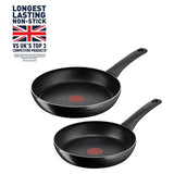 Argos Tefal Titanium Force 2-Piece Non-Stick Frying Pan Set (20cm & 26cm) Black- Buy online at McGrocer