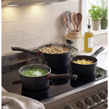Salter 3-piece saucepan set with thermo collar, UK version