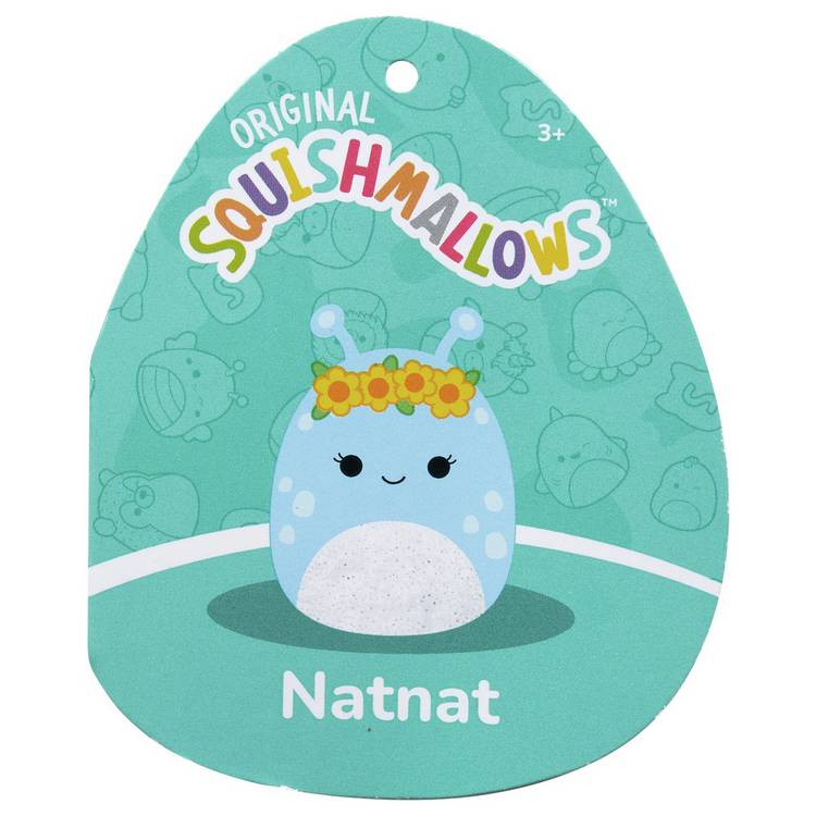 Squishmallows Natnat blue alien 16-inch plush (British brand)