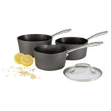 Habitat 3 piece hard anodised saucepan set, UK version