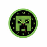 Minecraft wall clock green 25cm (British brand)