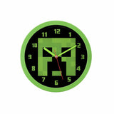 Minecraft wall clock green 25cm (British brand)