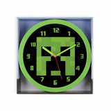 Minecraft wall clock green 25cm (British brand)