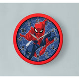 Disney Marvel Spider-Man kids wall clock red 25cm, UK version