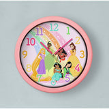 Disney Princess kids wall clock pink 25cm, UK version