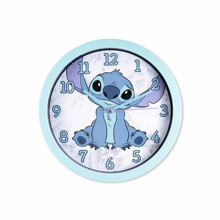 Disney Lilo & Stitch wall clock blue 25cm (British brand)