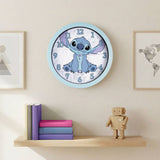 Disney Lilo & Stitch wall clock blue 25cm (British brand)