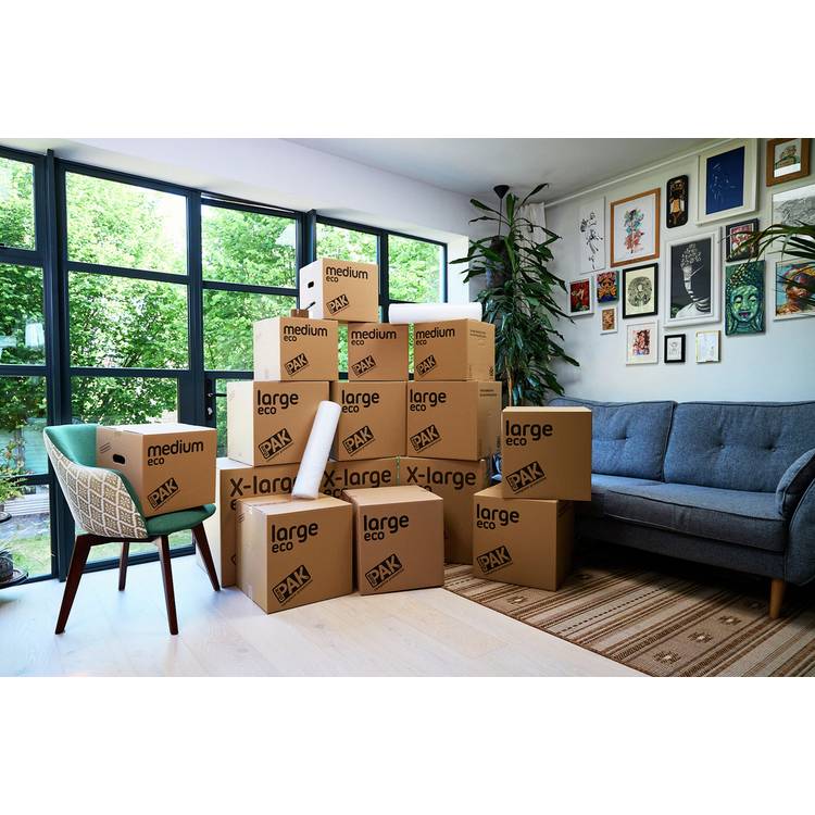 StorePAK eco moving boxes set of 15, imported from the UK