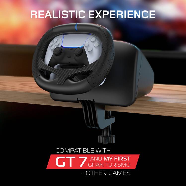 Gioteck racing wheel for DualSense - British product