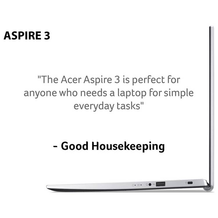 Acer Aspire 3 15.6-inch Intel Core i3 laptop silver (British brand)