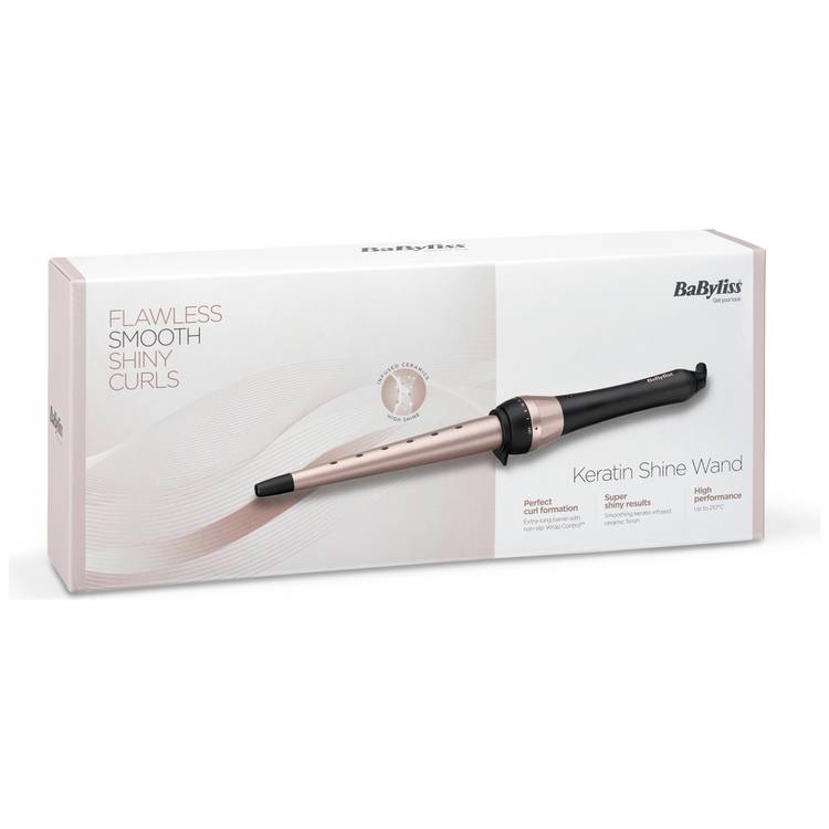 BaByliss Keratin Shine Curling Wand 25mm, UK version