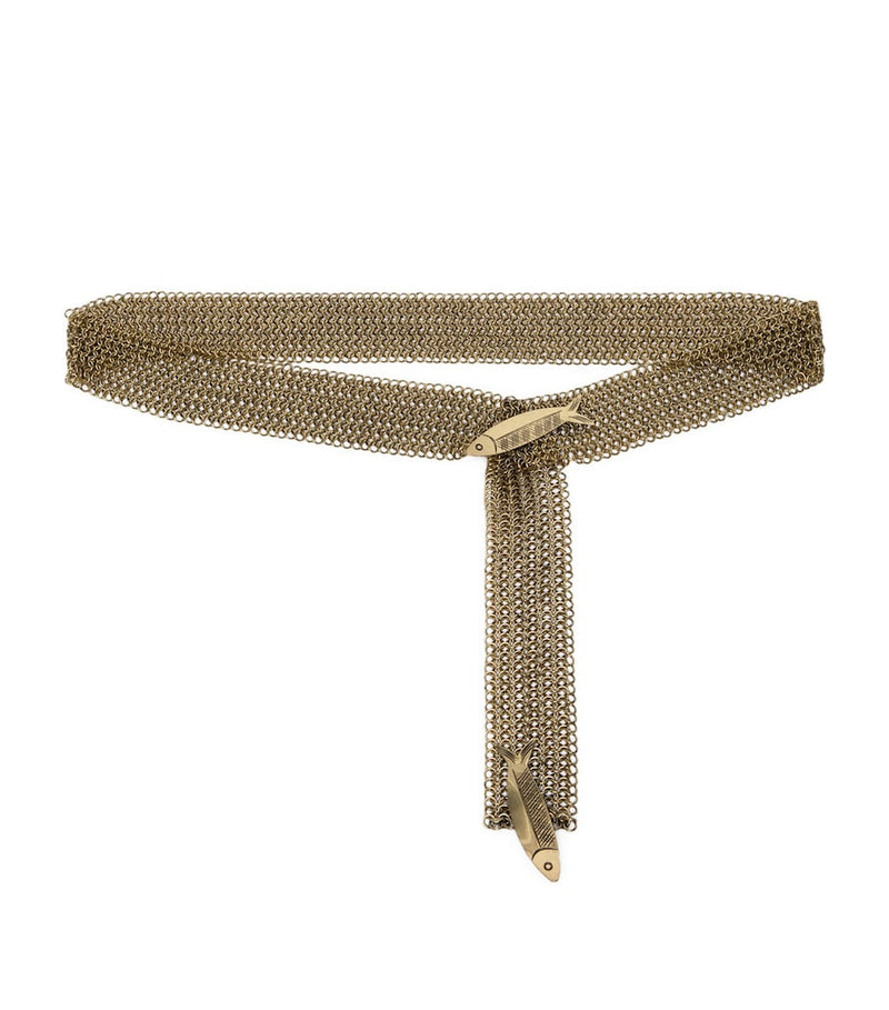 Marina Rinaldi chain fish-detail belt, imported from the UK