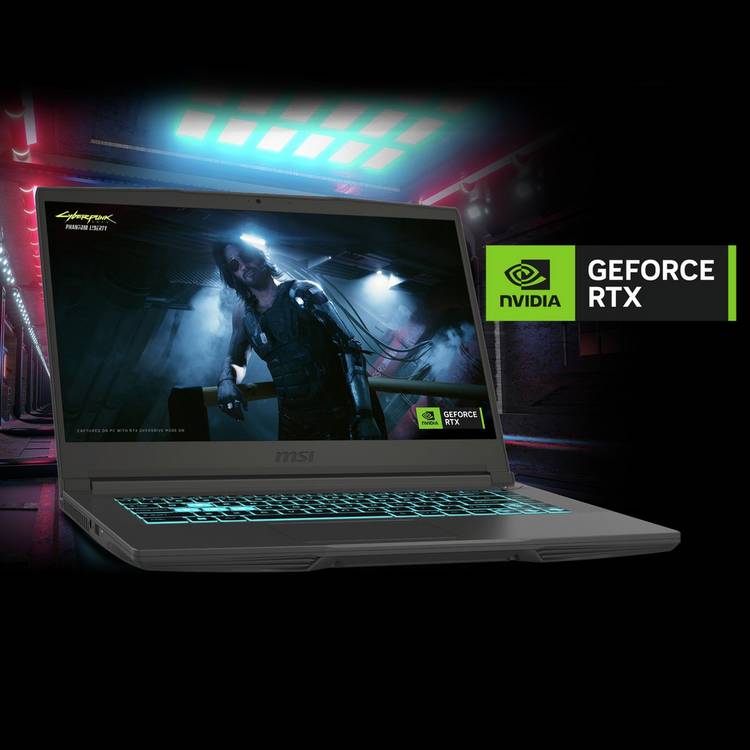 MSI Thin 15 gaming laptop Intel Core i5 RTX 4050 15.6in (British brand)