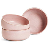 Habitat stoneware nibble bowls pink set of 3, imported from the UK