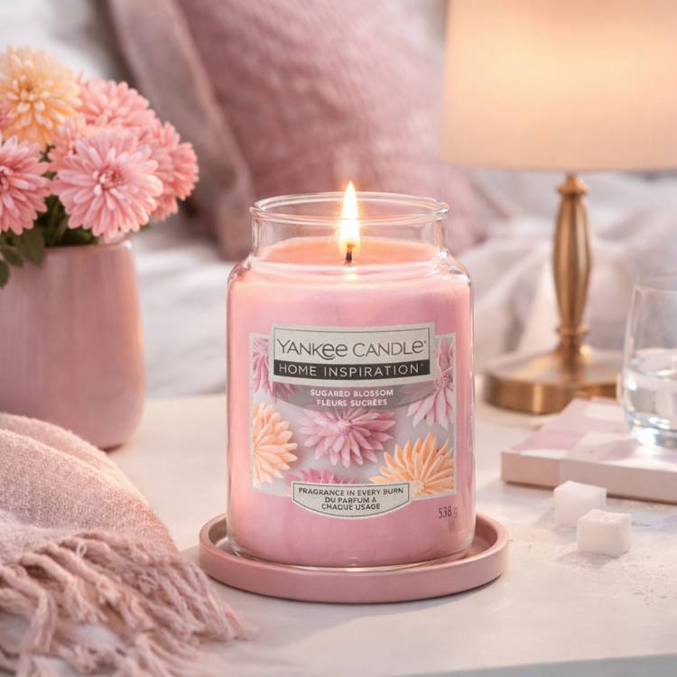 Yankee Candle large scented candle Sugared Blossom (British brand)