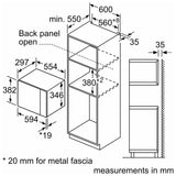 Bosch BFL523MS0B Built In Microwave - Stainless Steel