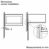 Bosch BFL523MS0B Built In Microwave - Stainless Steel