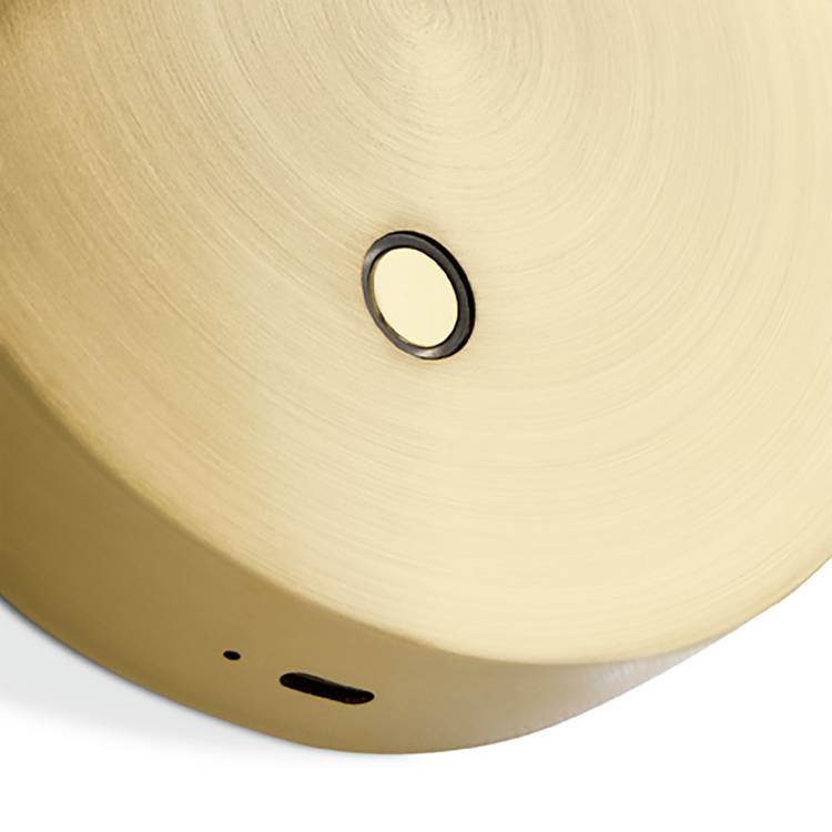 Habitat Mushroom rechargeable wall light brass (British brand)